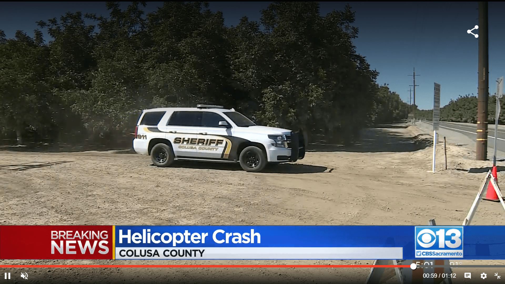 Colusa, California Four dead in helicopter crash in northern